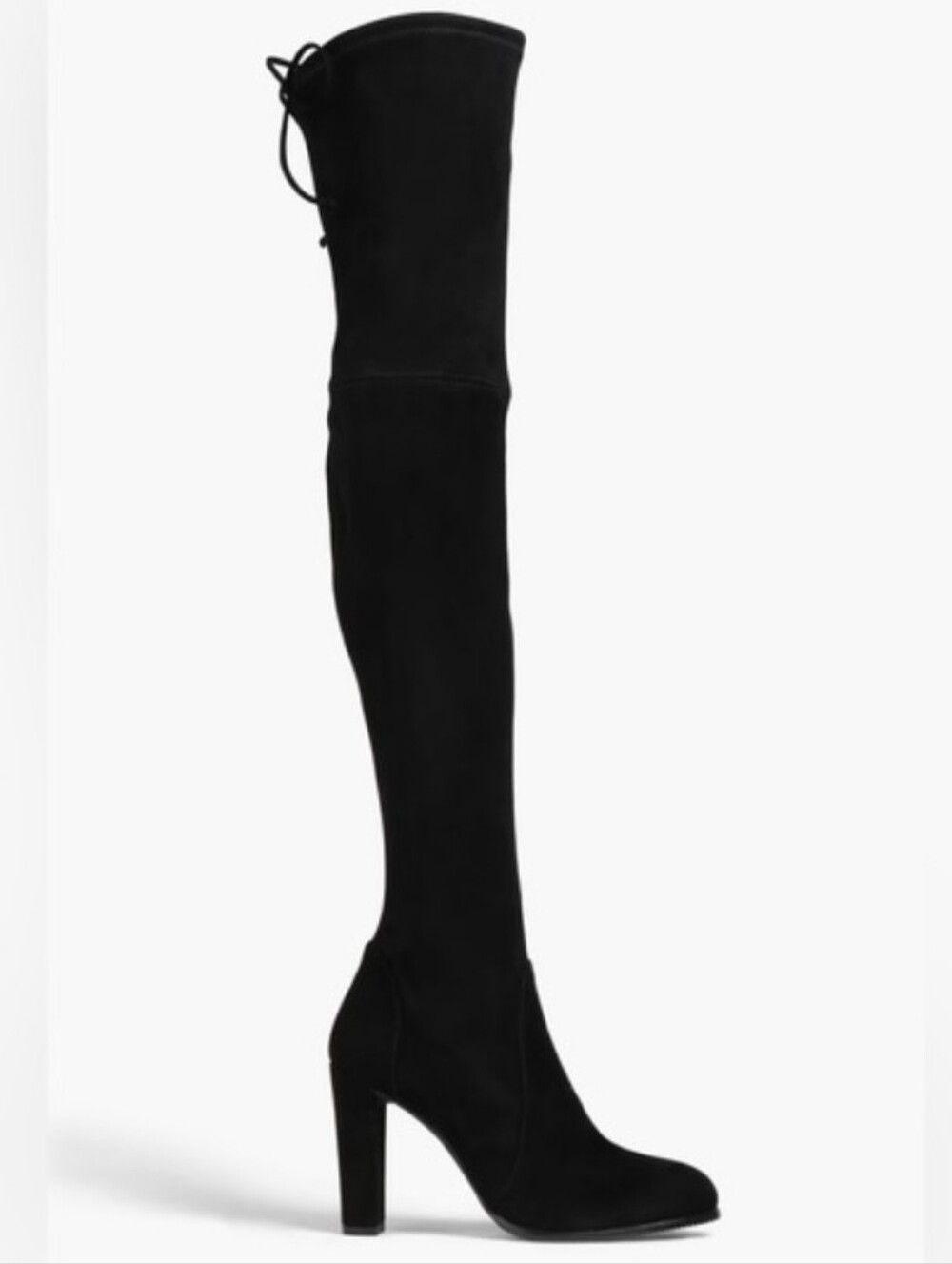 Stuart Weitzman Tieland Black Suede Over The Knee Boots 9 M 24"